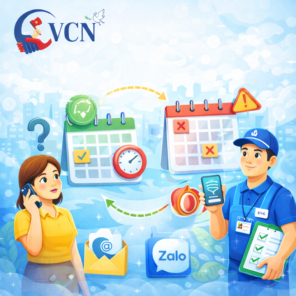 Đổi Lịch / Hủy Lịch Dịch Vụ